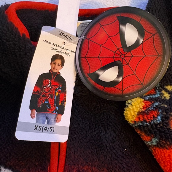 Marvel Spider-Man Kids Costume Jacket - Black and Red - Picture 1 of 12